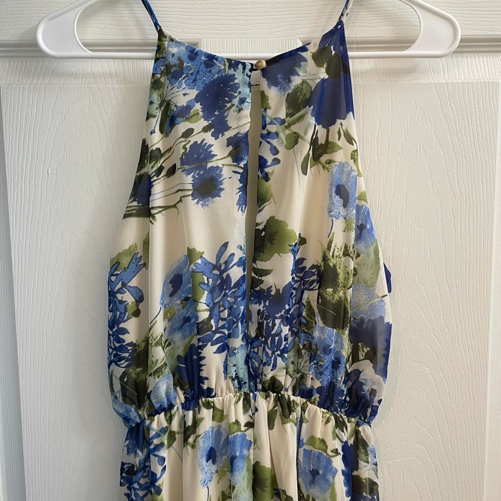 Floral Halter Maxi Dress